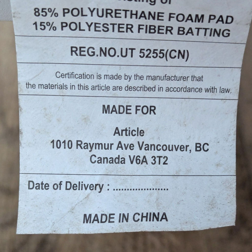 Article Eleya Outdoor Rocking Chair in Cera Gray