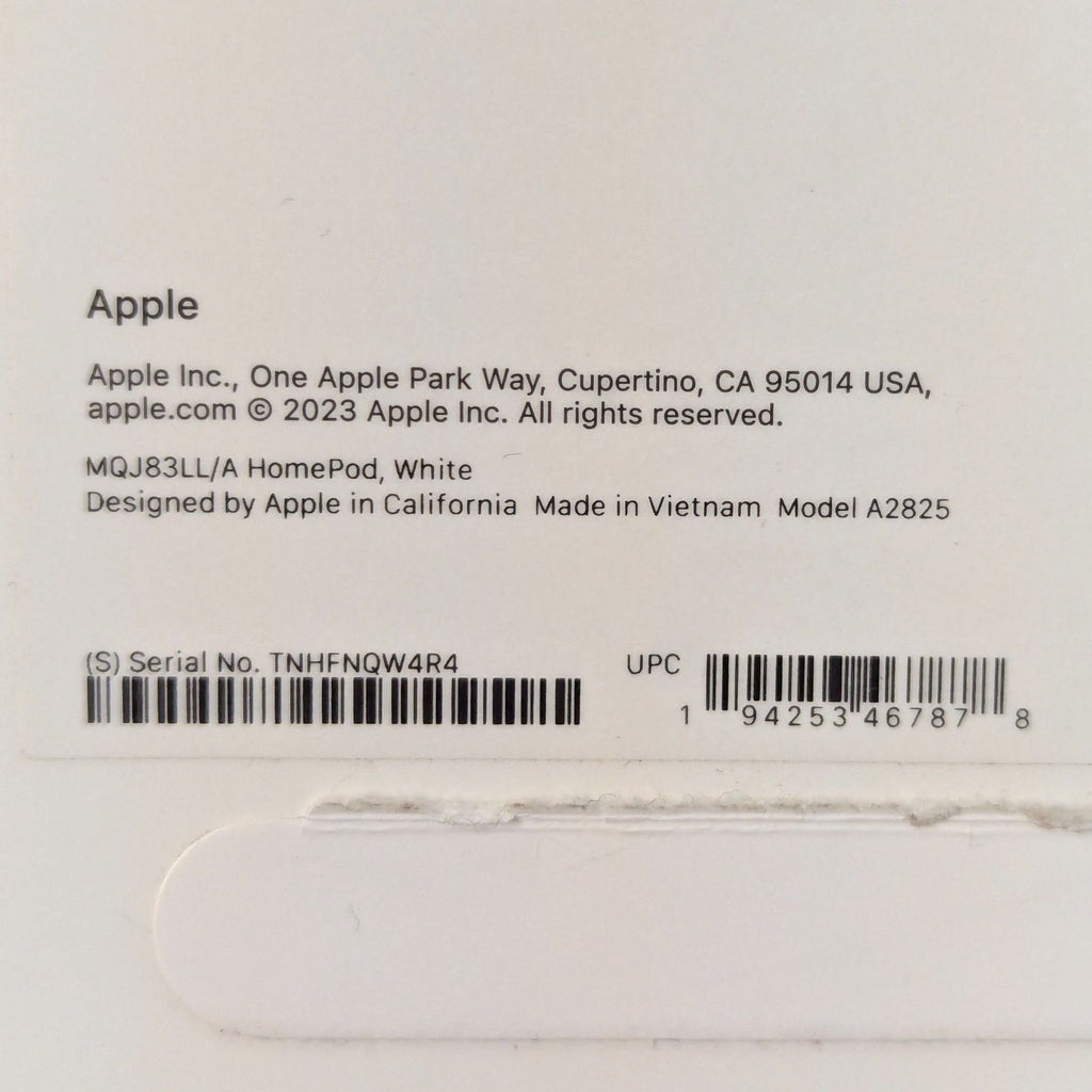 Apple HomePod Smart Speaker - White