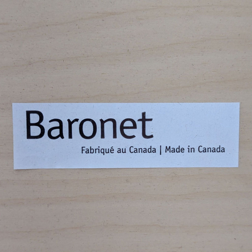 Baronet Furniture Wood Console Table with Metal Accents