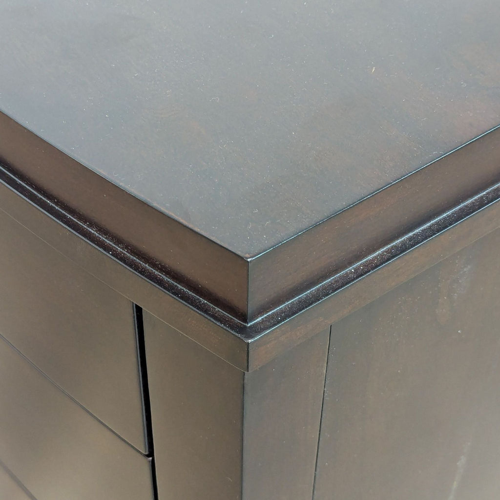 Crate & Barrel Three Drawer Nightstand