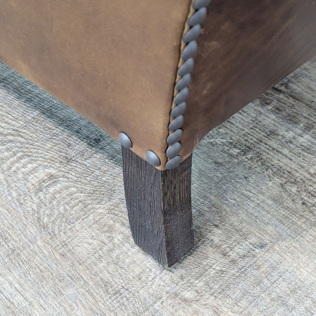 Restoration Hardware 1920’s French Camelback Leather Lounge Chair