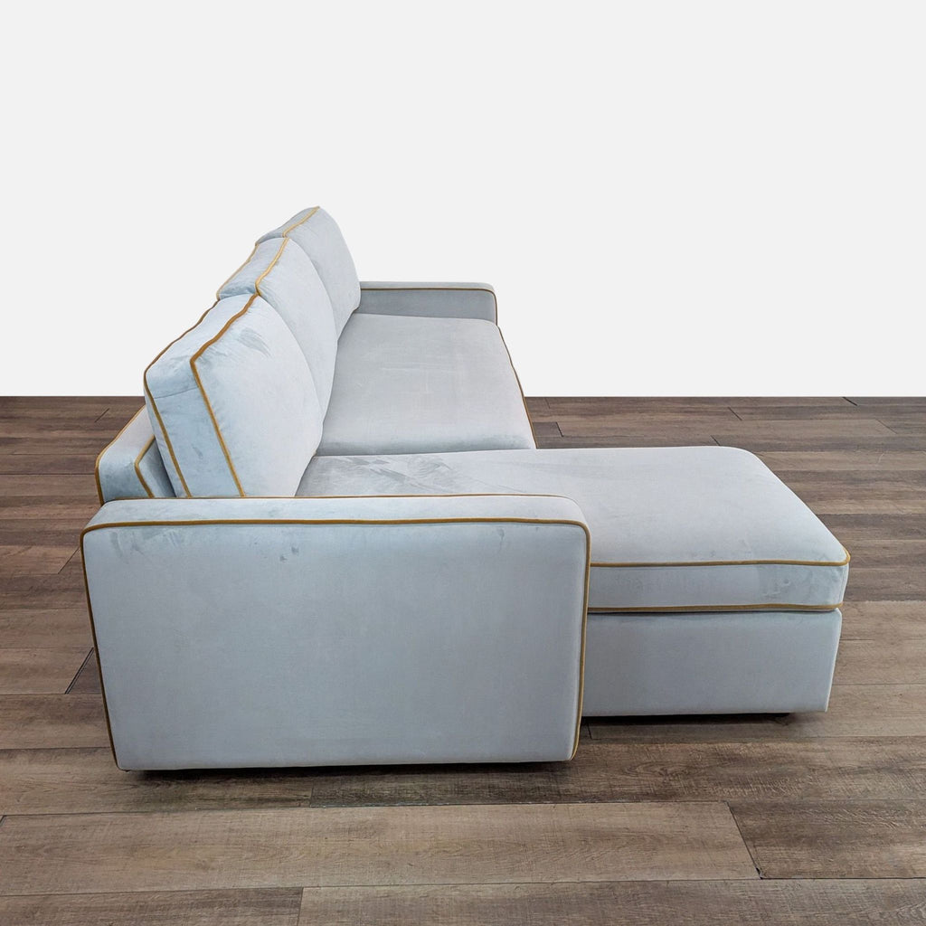 Interior Define Modern James Sleeper Sofa with Chaise