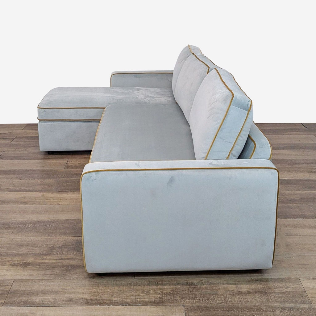 Interior Define Modern James Sleeper Sofa with Chaise