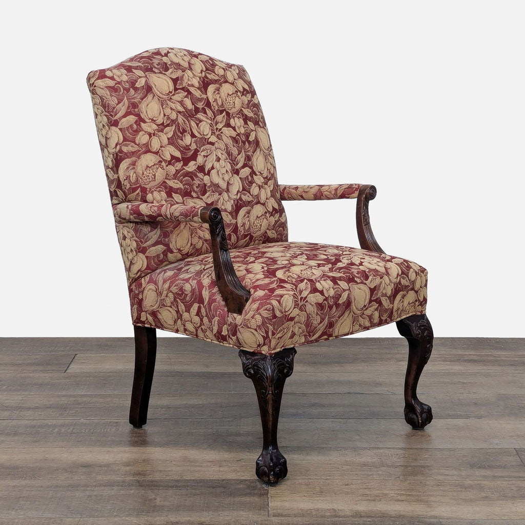 Drexel Heritage Louis XV Style Carved Lounge Chair