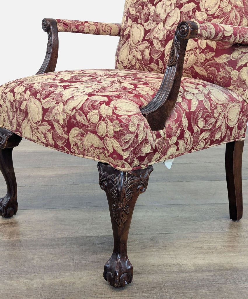 Drexel Heritage Louis XV Style Carved Lounge Chair