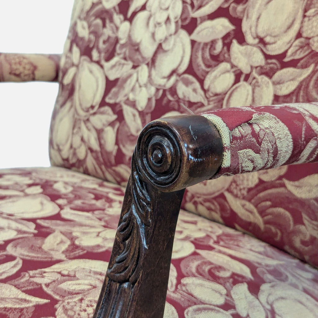 Drexel Heritage Louis XV Style Carved Lounge Chair