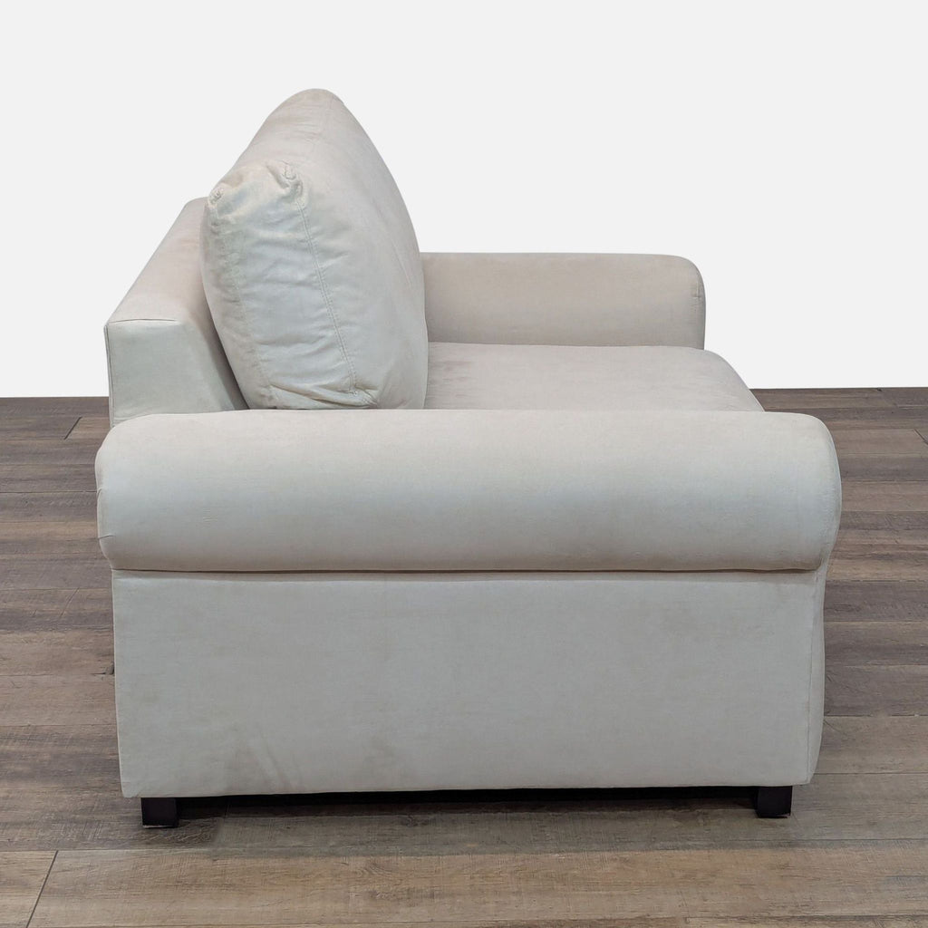 Pottery Barn Turner Roll Arm Twin Sleeper Sofa with Memory Foam Mattress