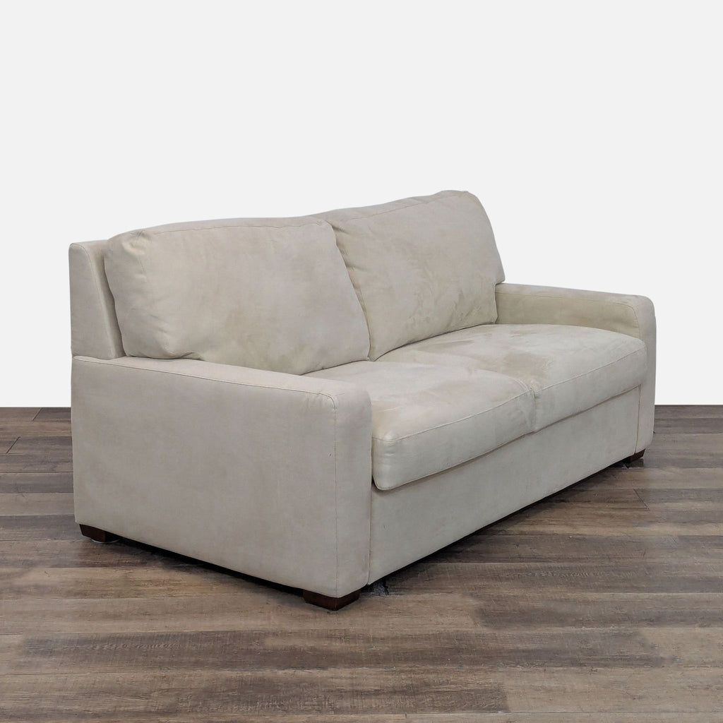 American Upholstery Beige Sleeper Sofa/Loveseat
