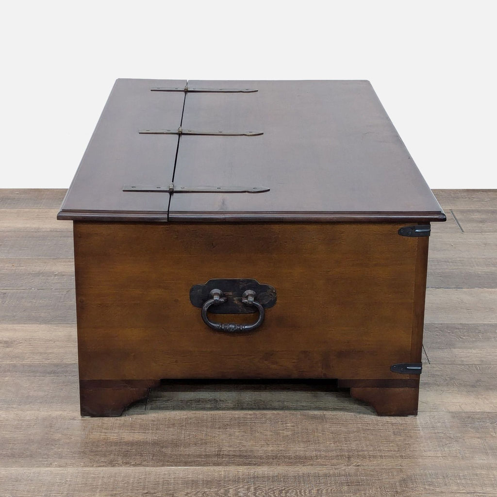 One Drawer Wood Coffee Table with Storage