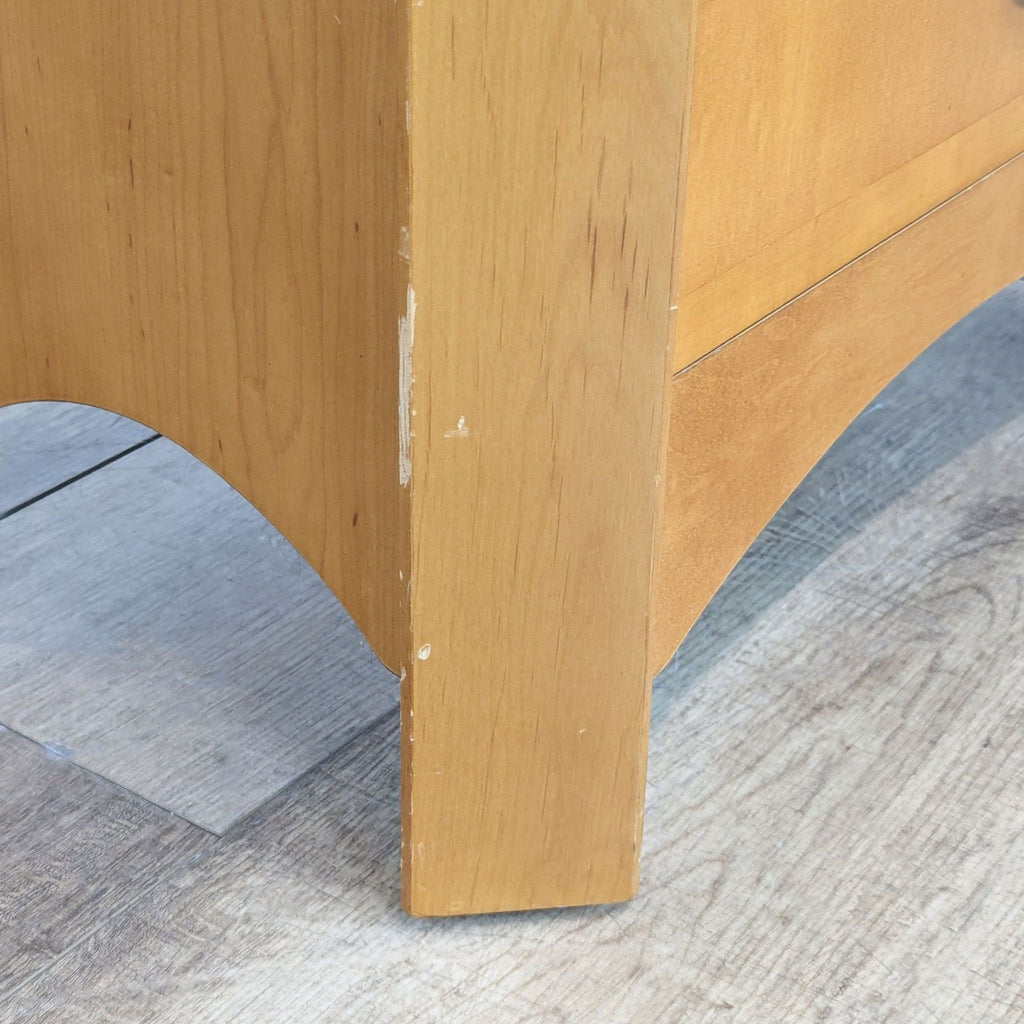 Two Drawer Nightstand with Pull-Out Tray