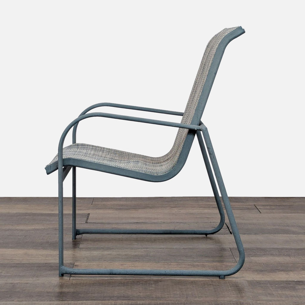 Metal Frame Patio Chair with Mesh Seat and Back