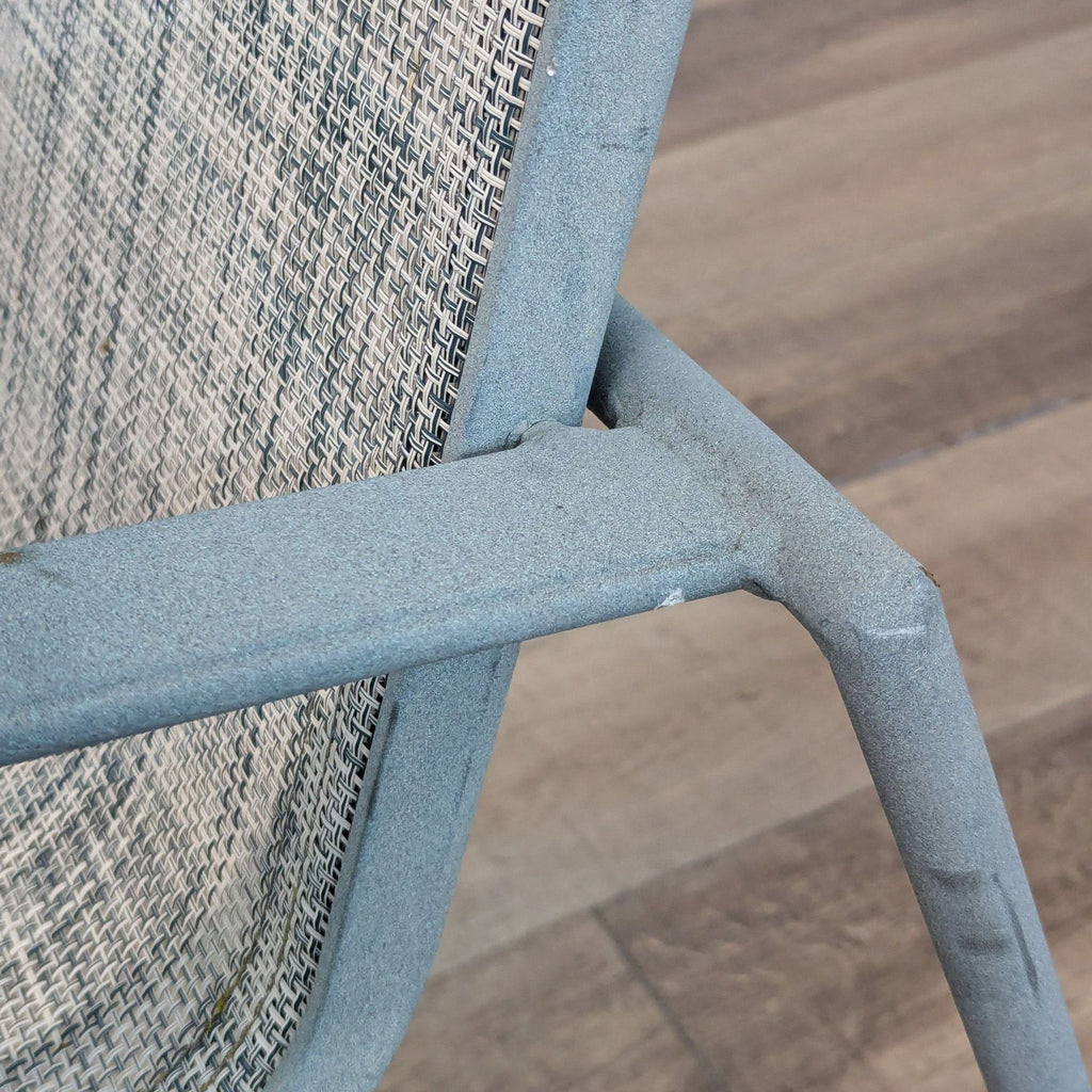 Metal Frame Patio Chair with Mesh Seat and Back