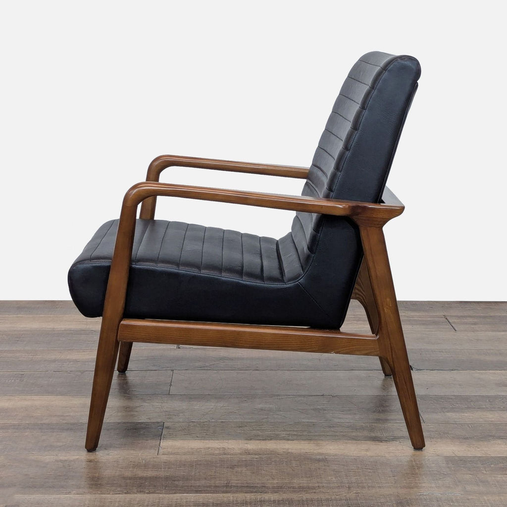 Mid-Century Style Leather Armchair