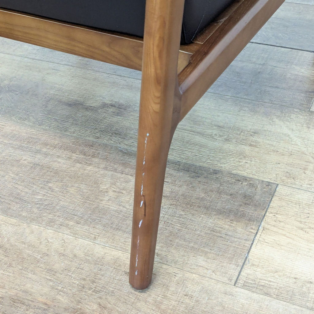 Mid-Century Style Leather Armchair