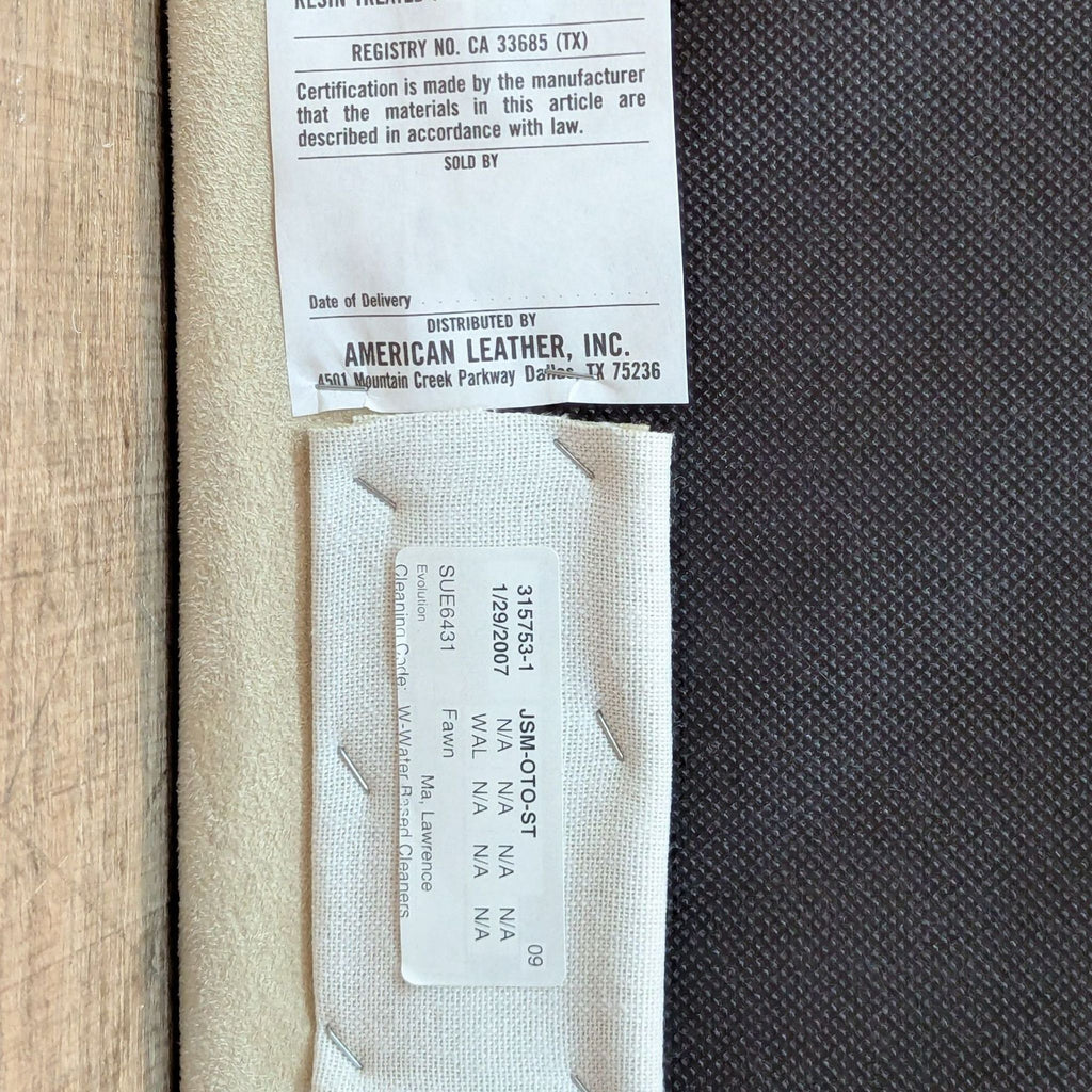 American Leather, Inc. Ottoman