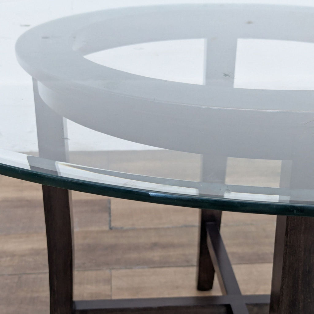 Crate & Barrel Halo Dining Table with 4 Lowe Dining Chairs