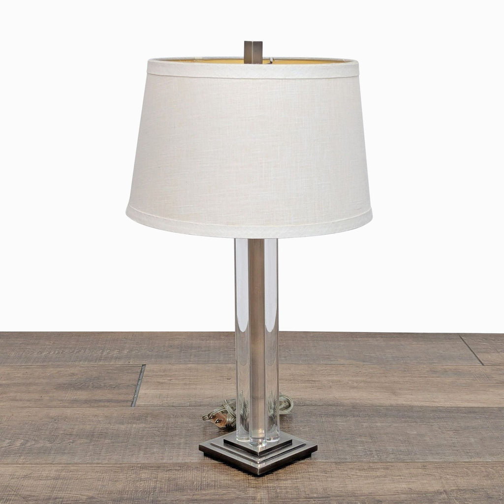 Pottery Barn Acrylic Column Table Lamp