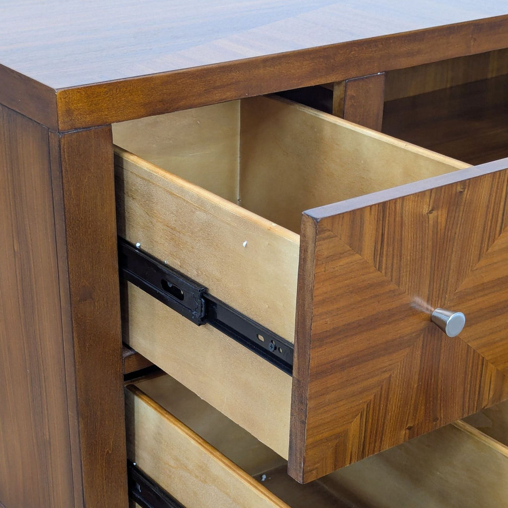 Mid-Century Inlaid Media Console