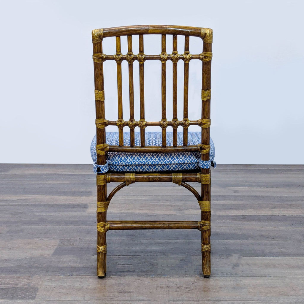 McGuire Furniture Company Vintage Balboa Rattan Dining Side Chair