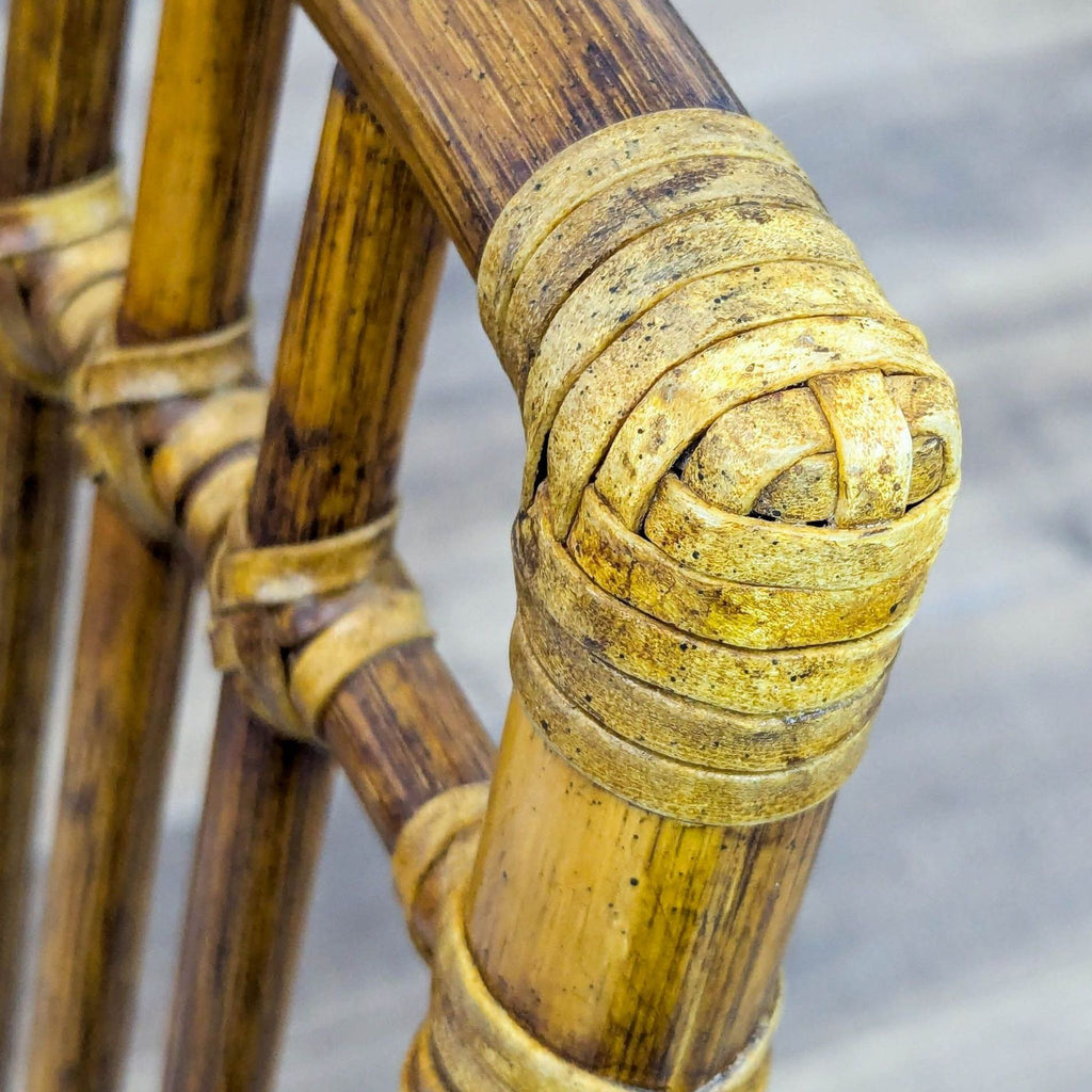 McGuire Furniture Company Vintage Balboa Rattan Dining Side Chair