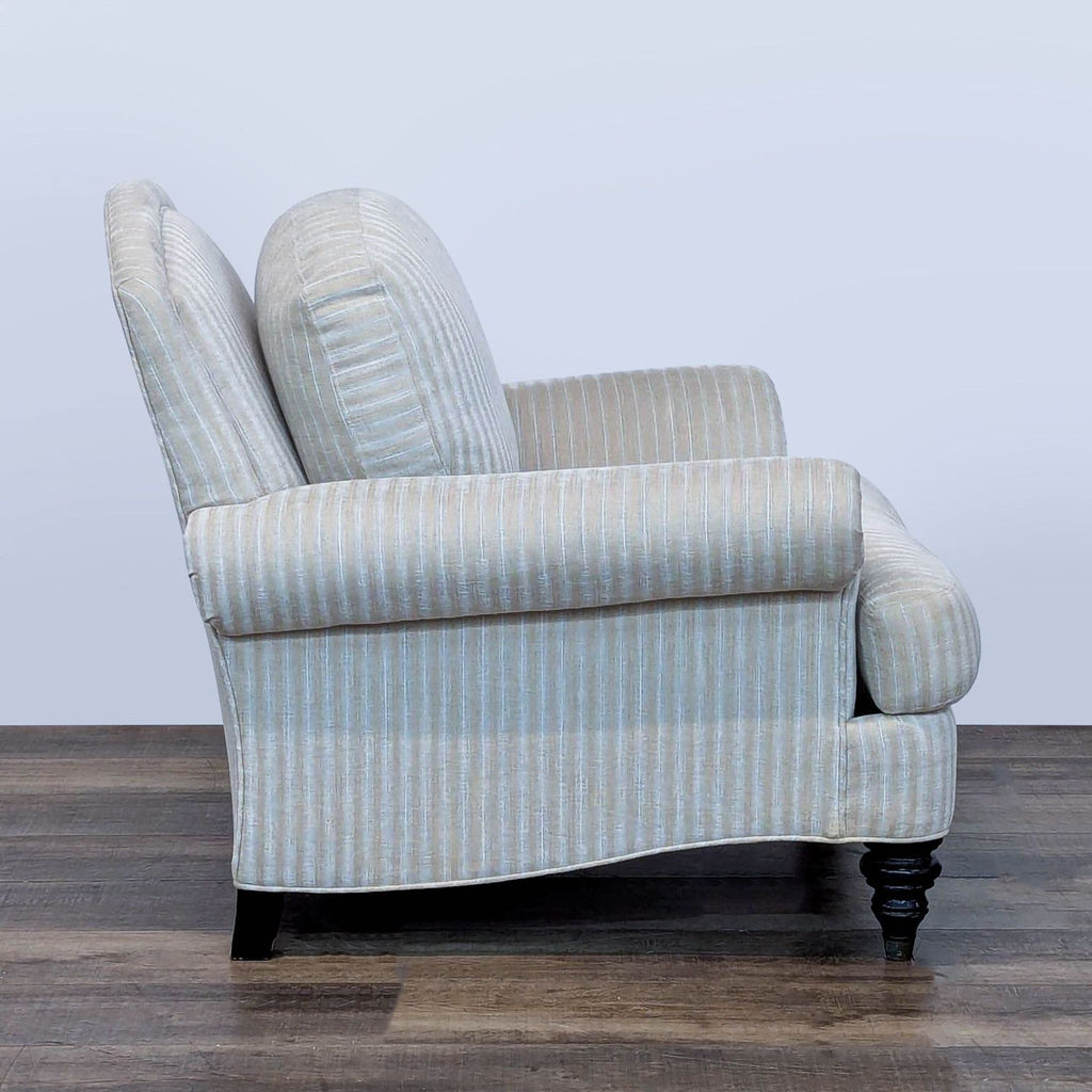 Contemporary Striped Lounge Chair