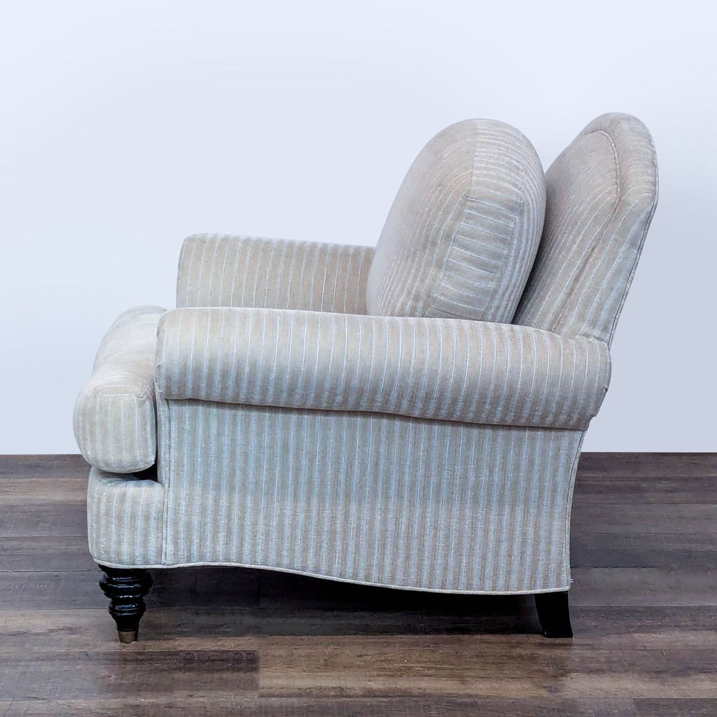 Contemporary Striped Lounge Chair