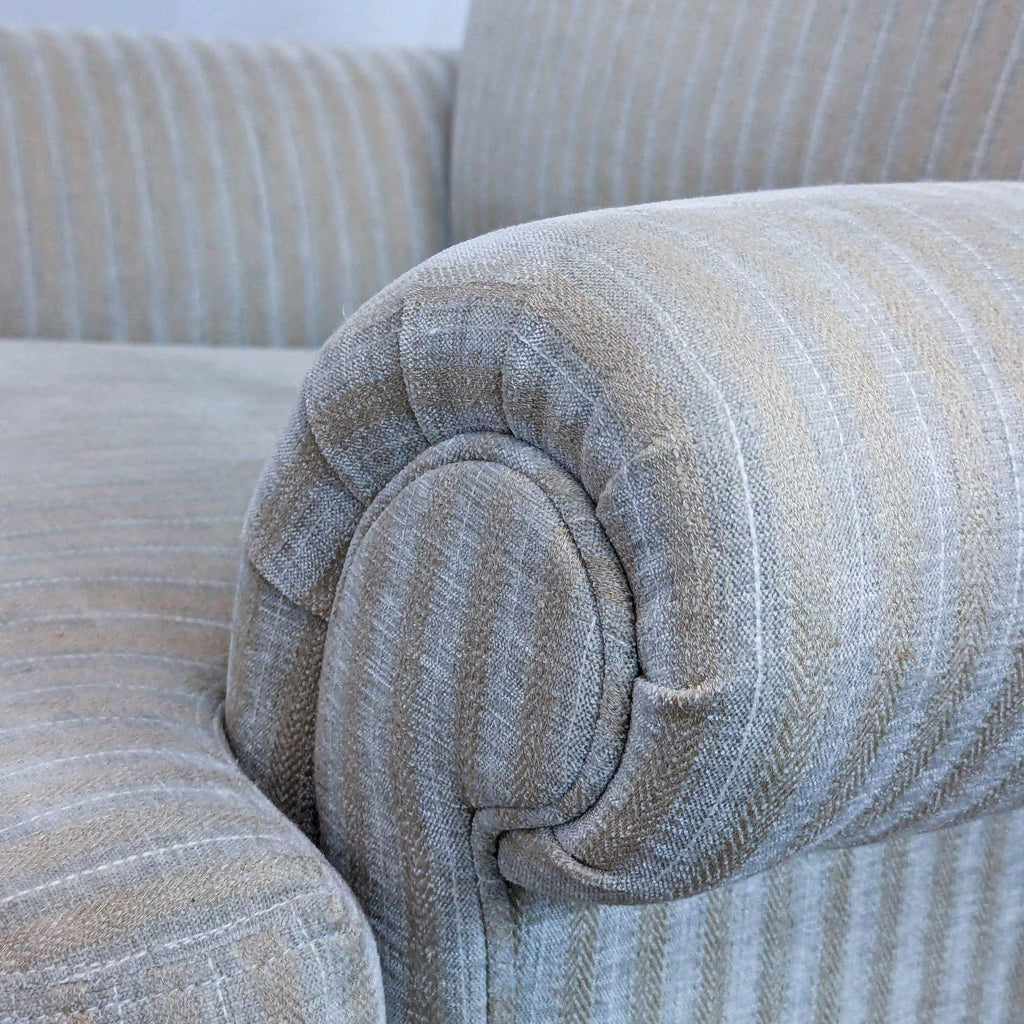 Contemporary Striped Lounge Chair