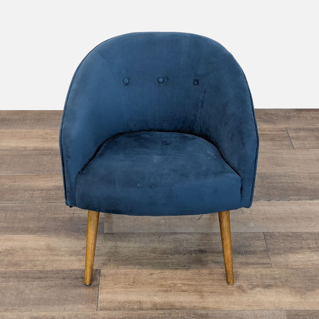 West Elm Eve Blue. Elves Lounge Chair