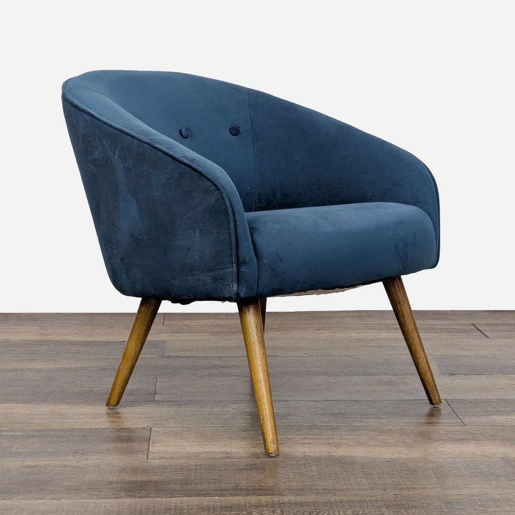 West Elm Eve Blue. Elves Lounge Chair