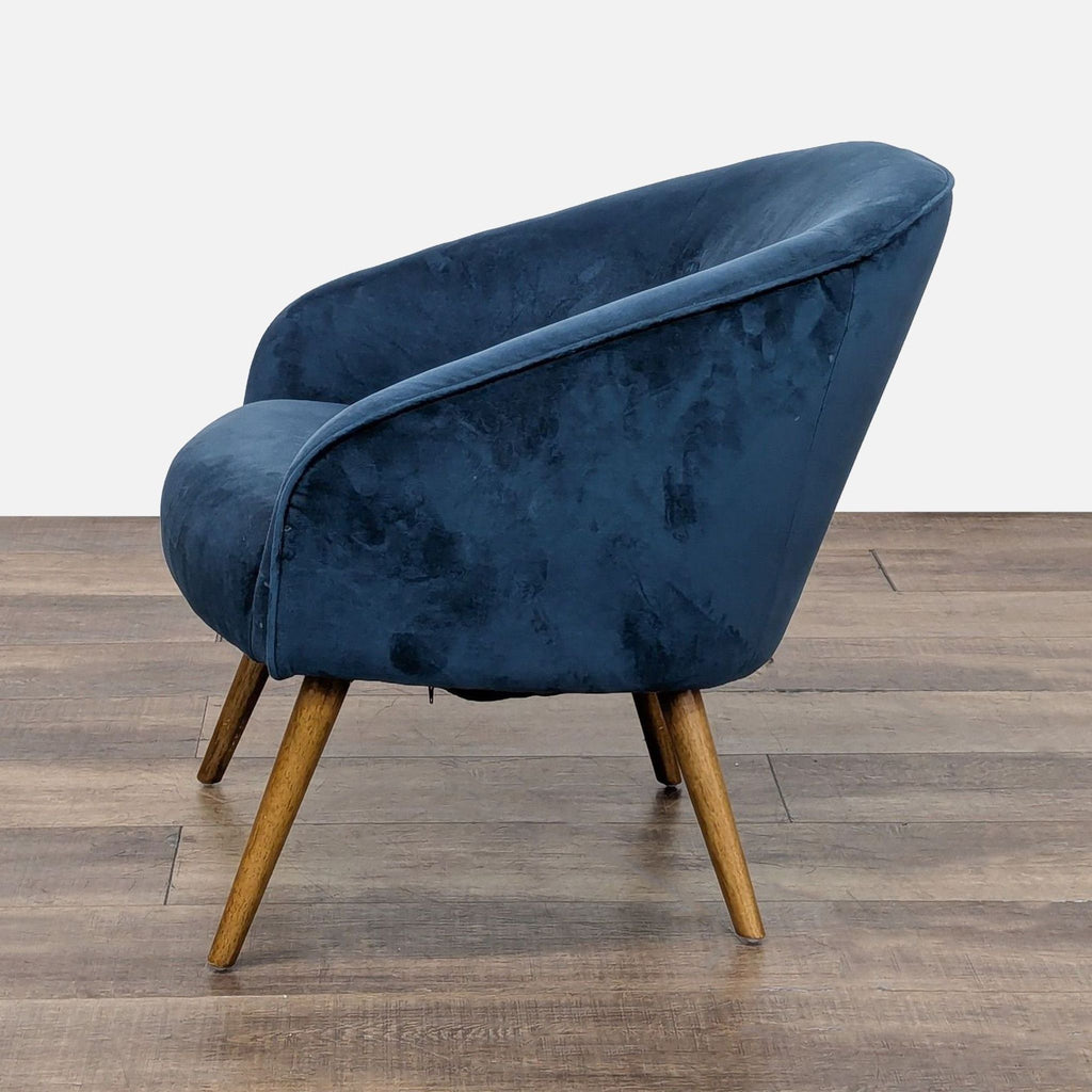 West Elm Eve Blue. Elves Lounge Chair