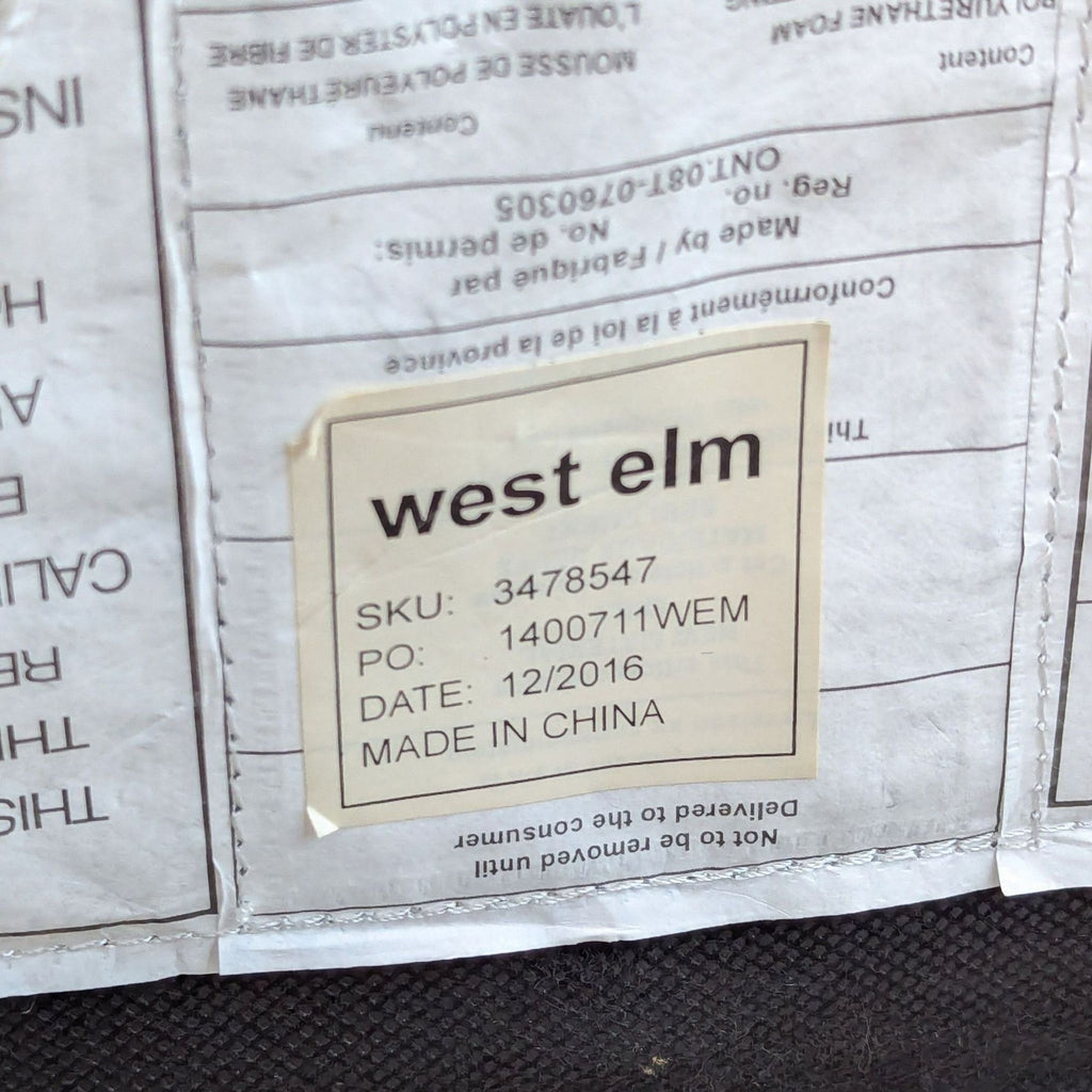 West Elm Eve Blue. Elves Lounge Chair