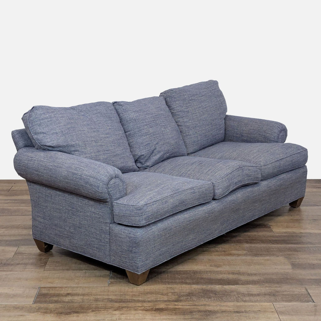 3-Seat Traditional Sofa with Rolled Arms