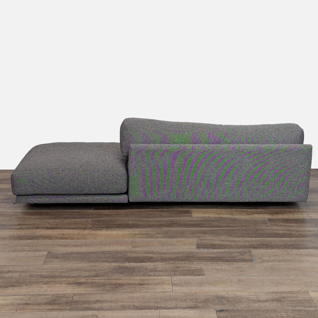 Blu Dot Sunday Armless a modern Sofa with Large Ottoman