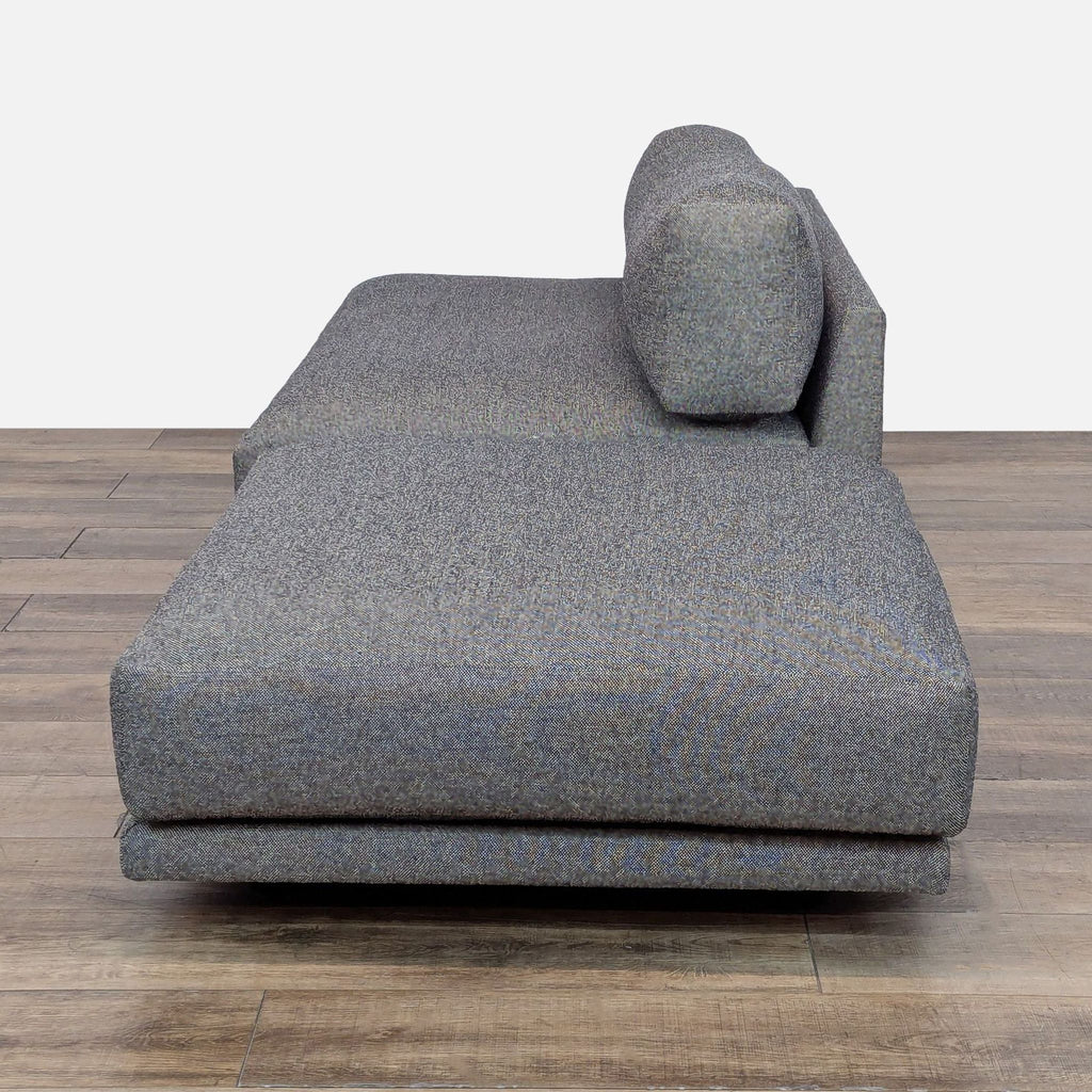 Blu Dot Sunday Armless a modern Sofa with Large Ottoman