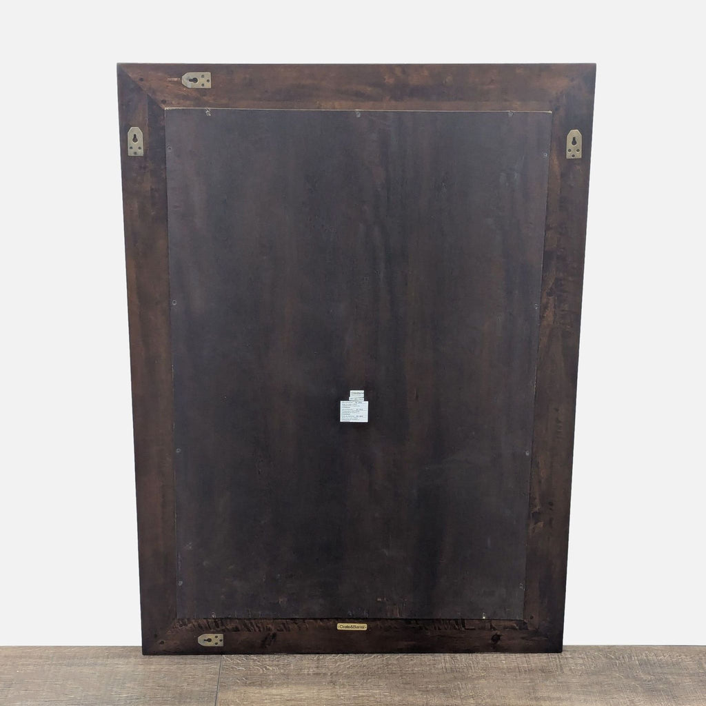 Crate & Barrel Wood Framed Wall Mirror