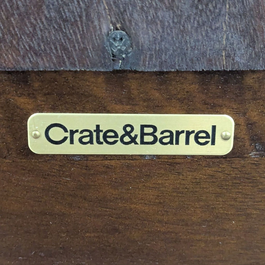 Crate & Barrel Wood Framed Wall Mirror
