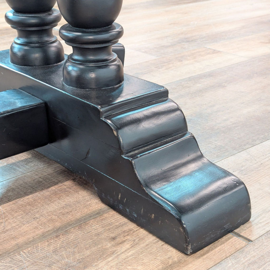 Peruvian Glass Top Dining Table