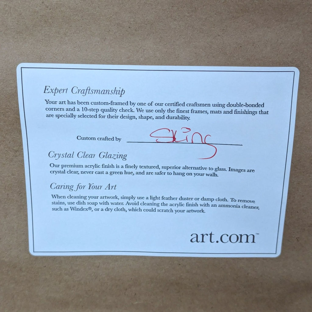 Framed Rick Swiatlowski Print Titled, "New York Minute”