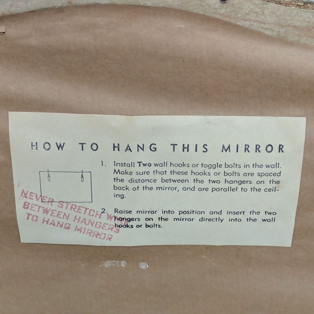 Vintage Carved Wall Mirror