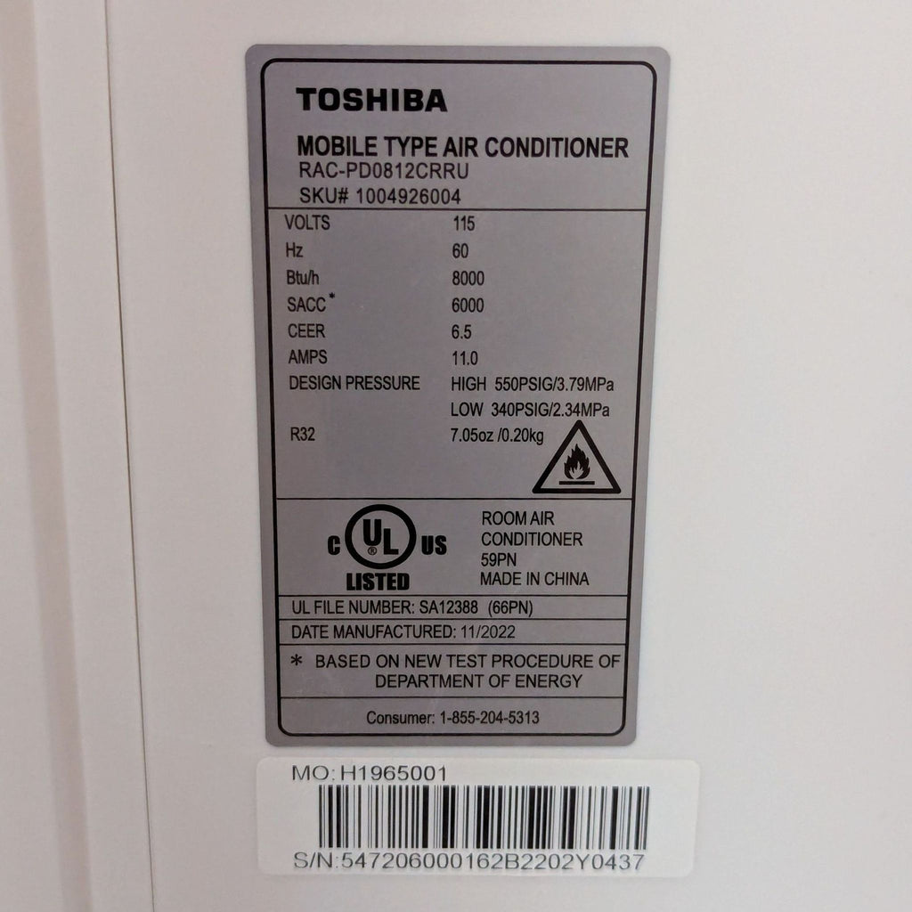 Toshiba Portable Air Conditioner - Compact and Powerful Cooling Unit