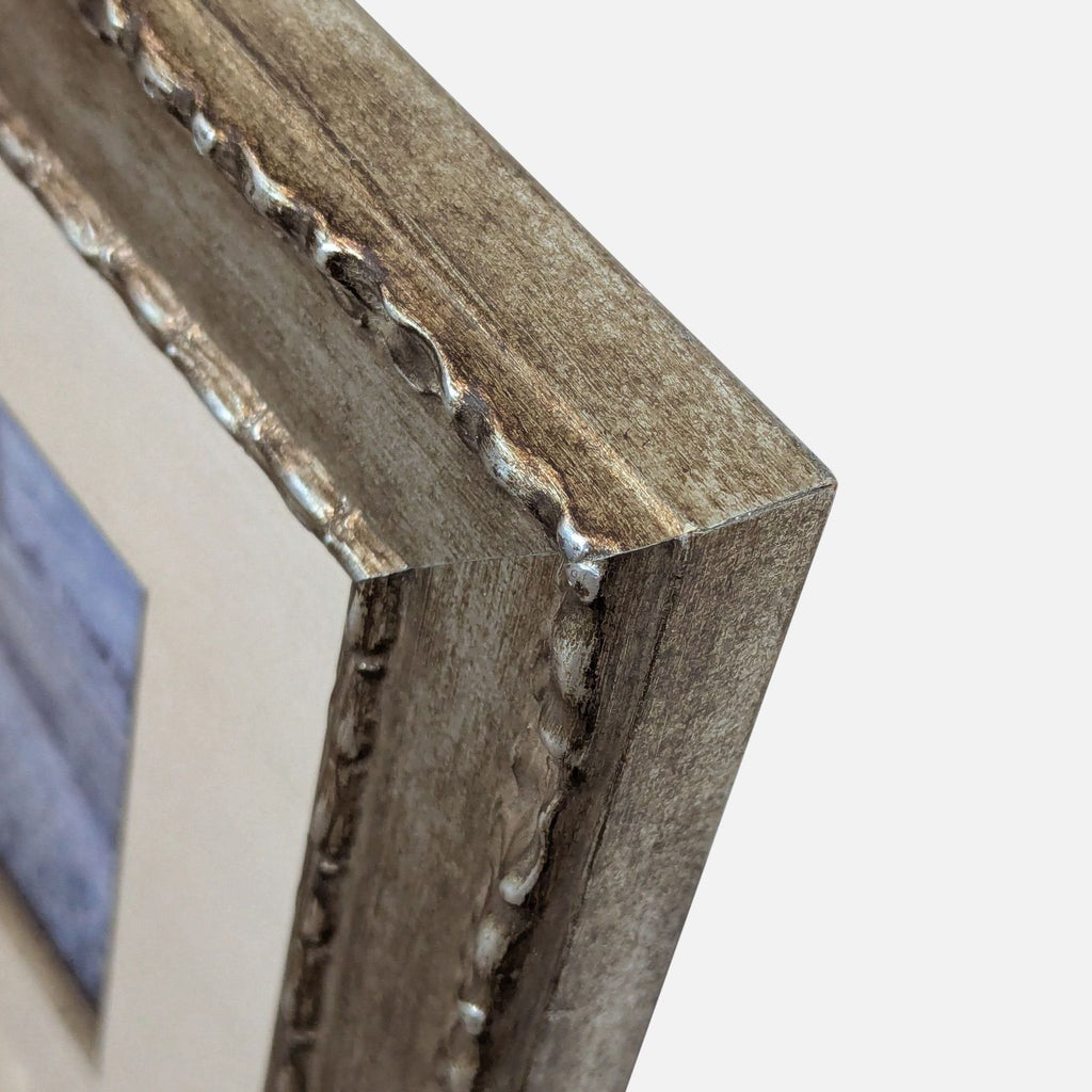 Framed Landscape Painting with Ornate Gold Frame