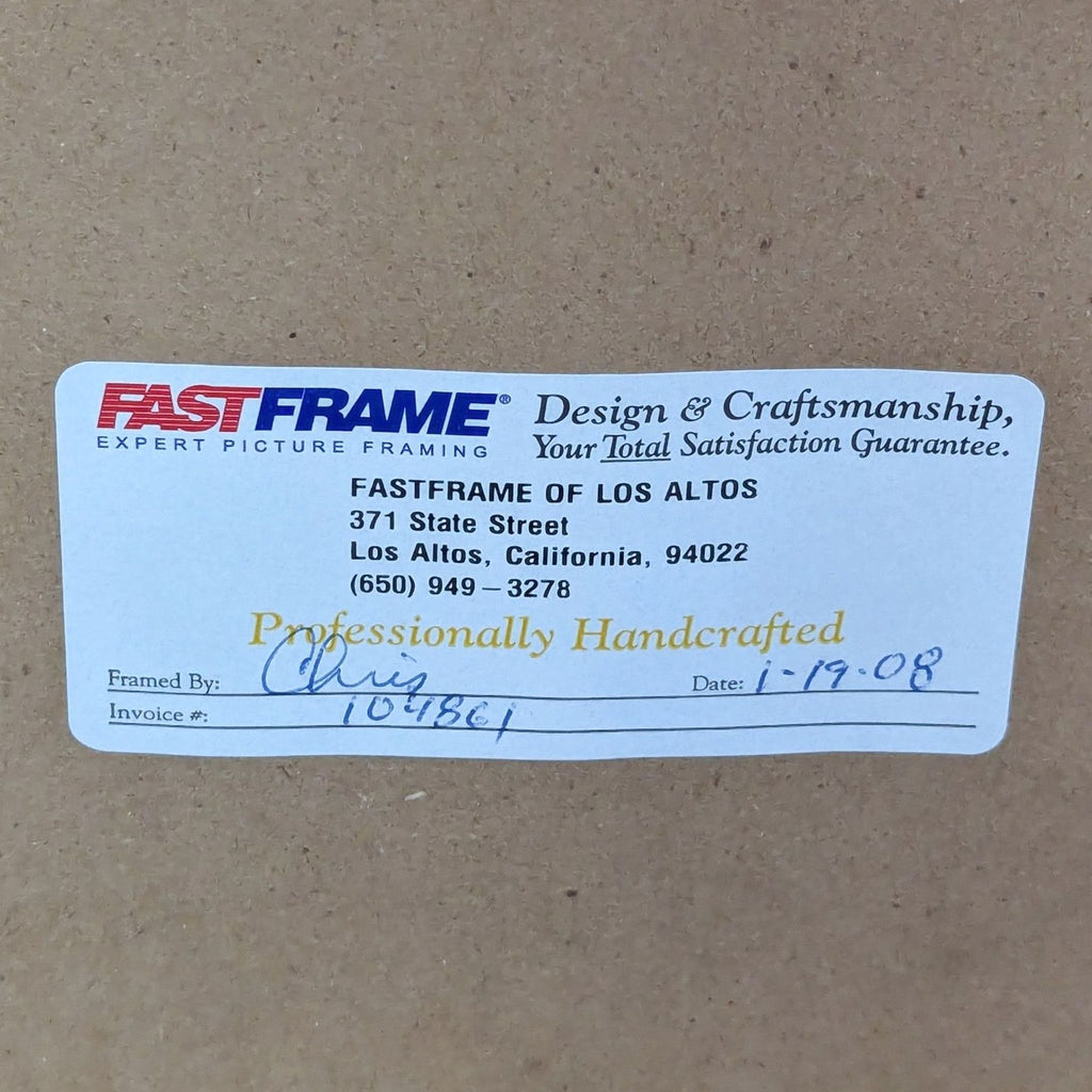 Framed Impressionist Painting of Children in a Field