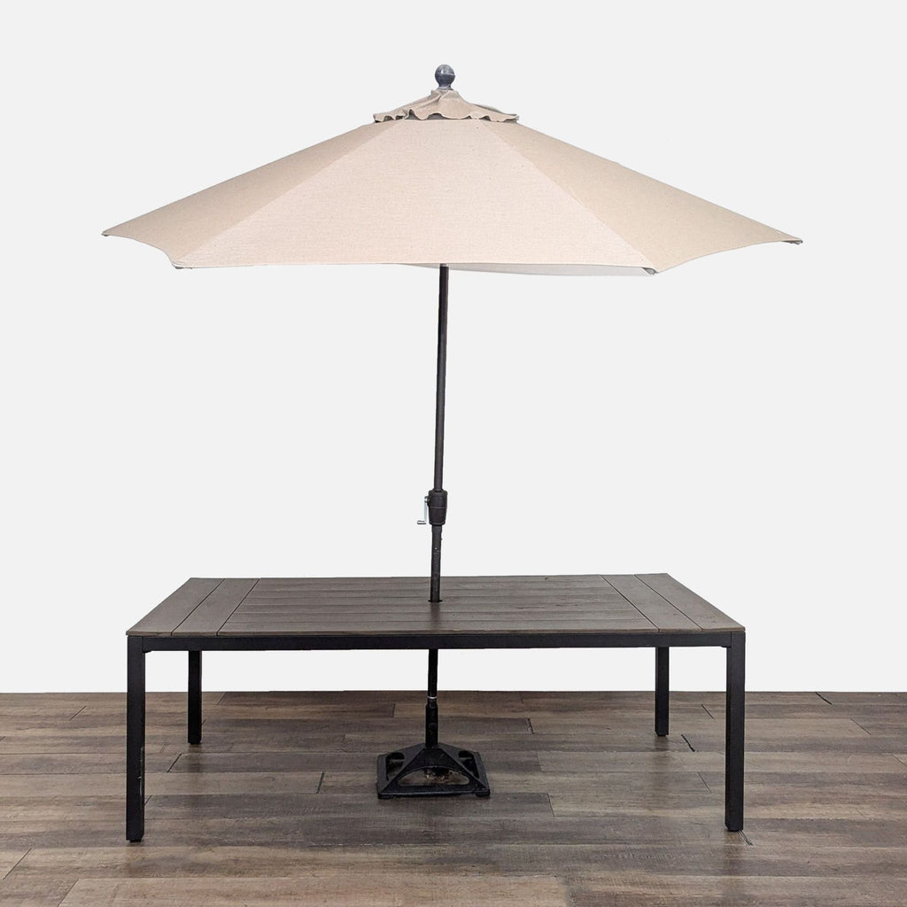 Outdoor Patio Dining Set with Table, 4 Chairs, and Umbrella