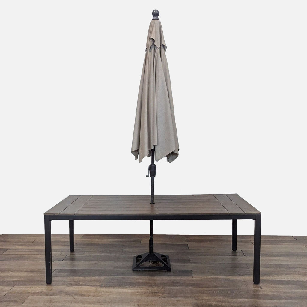 Outdoor Patio Dining Set with Table, 4 Chairs, and Umbrella