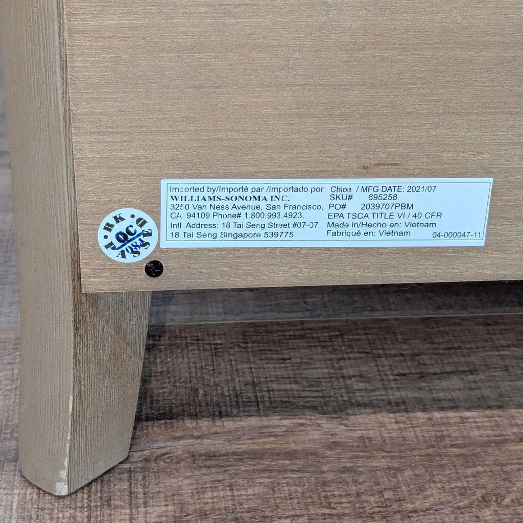 Williams-Sanoma Farmhouse Style 6 Drawer Dresser