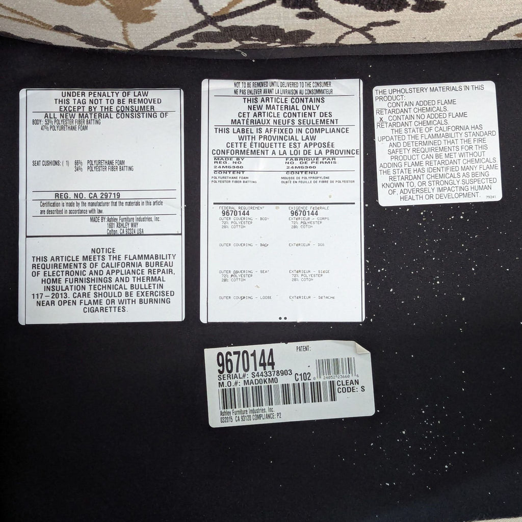 Ashley Furniture Contemporary Swivel Chair