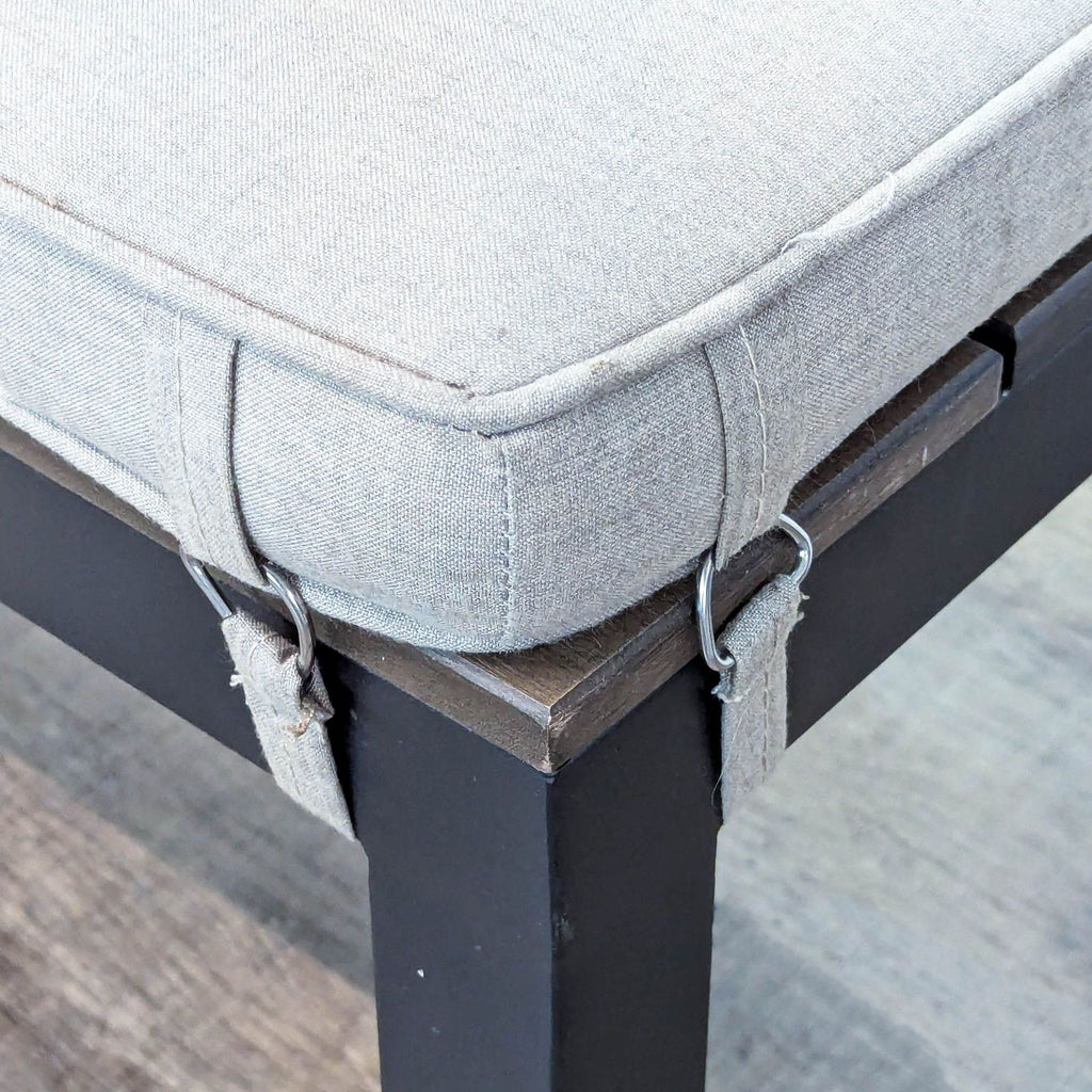 Sunbrella Outdoor Bench with Removable Cushion