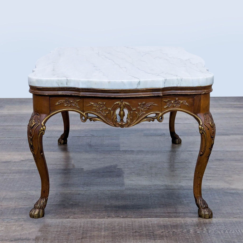 Vintage Marble Top Coffee Table