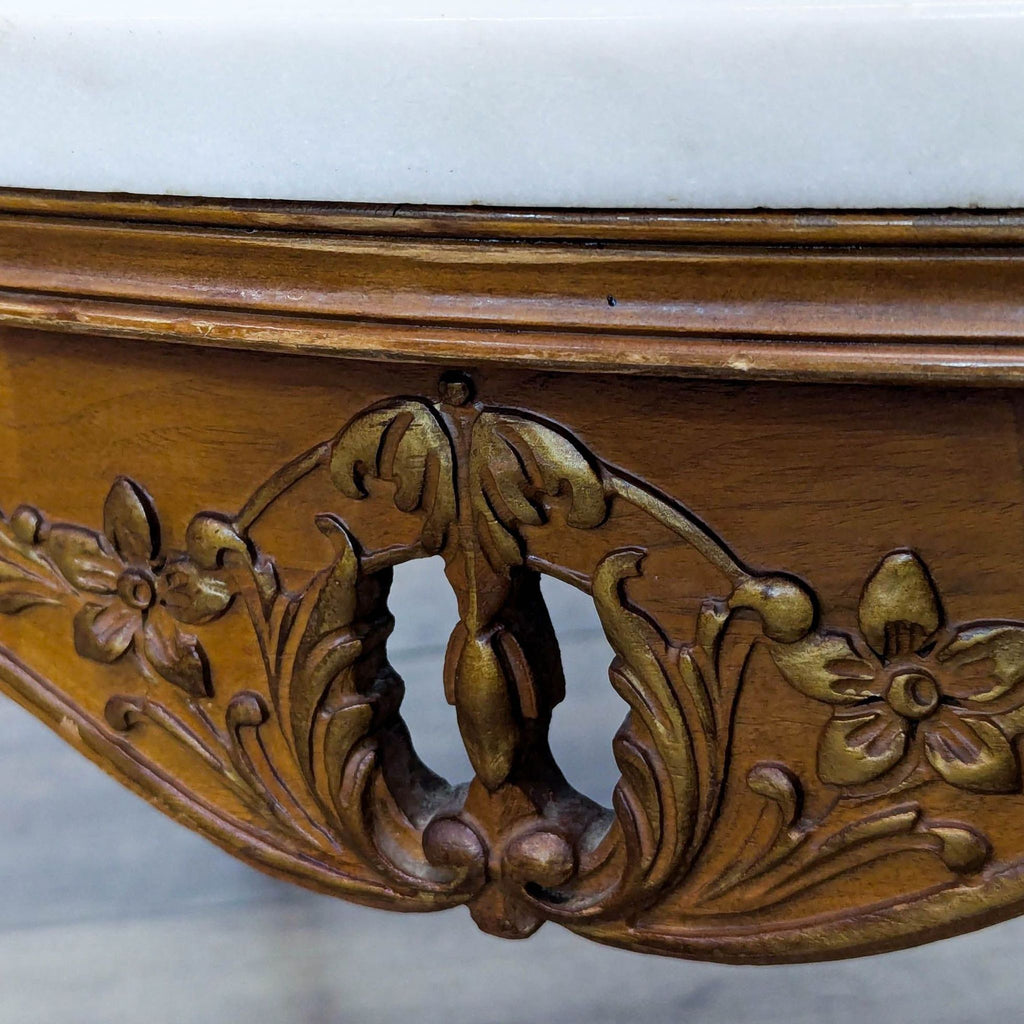 Vintage Marble Top Coffee Table