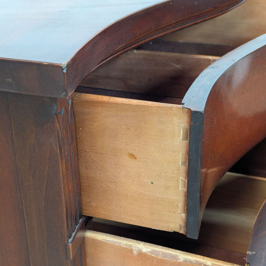 Drexel Mahogany Serpentine 9-Drawer Dresser